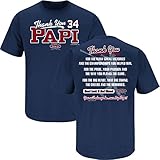 Boston Red Sox Fans. Thanks Papi. David Ortiz Tribute T Shirt (Sm-5X)