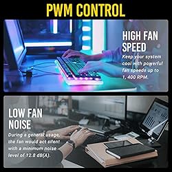 Antec PWM PC Fans, 120mm Fan, 4 Pin PWM, 60.4CFM