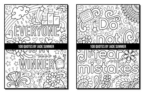 Download 100 Quotes An Adult Coloring Book With Inspirational Quotes For Motivation Confidence Success Happiness And More Pricepulse