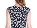 MUXXN Women's Sweetheart Floral Sleeveless Knee Fit-and-Flare Dress, Umbrella Blue, XX-Large