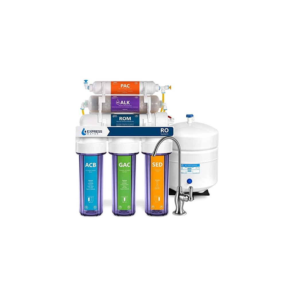 Express Water Reverse Osmosis Alkaline Water Filtration System 10 Stage