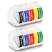 Pristar Compatible Label Tape Replacement for Dymo 3D 3/8 in x 9.8 ft Plastic Embossing Label Tapes 9mm for Dymo Organizer Xpress Pro Label Maker, White on Black/Red/Blue/Green/Light Yellow, 10-Pack