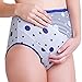 DEHANG Women Ladies Printed Cotton Maternity Panties Size L - Blue
