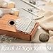 Thumb Piano Ranch Kalimba 17 keys Finger Mbira with Online 5 Free Lessons Solid Wood Mahogany with Bag/Carved Notation/Tune Hammer/Music Book