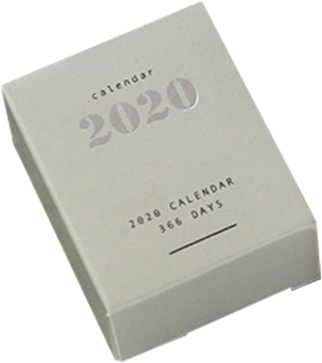 HongG Remarkable 2020 Mini Desktop Paper Calendar Dual Daily Scheduler Table Planner Yearly Agenda Organizer 366 Days to Do List Planner Book(None one Size H02)