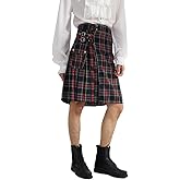 Lioop Scottish Mens Kilt Traditional Highland Tartan Utility Kilt