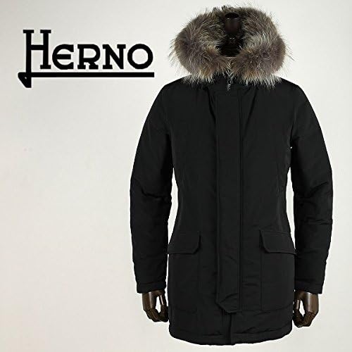 Amazon ブラック C05 48 Herno ヘルノ メンズ コヨーテファー付き ダウンジャケット Pi0113u 125 9300 ブラック コート ジャケット 通販