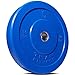 TITAN FITNESS 35 lb Olympic Bumper Plate Blue Benchpress Strength Training Power