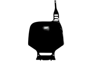 UFO Plastics Front Number Plate Black for Yamaha YZ80/85 93-09