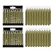 Mega Candles 40 pcs Unscented Gold Exquisite Mini Taper Spell Candles, 4 Inch Tall x 1/2 Inch Diameter, Magic Chimes, Enchantment, Casting Rituals, Witchcraft, Wiccan, Altar, Metaphysical