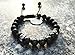 Bella.Vida Mens Womens Bracelet 8mm Natural Lava Stones Black Obsidian and Hematite Bead Therapy Adjustable Braided Bracelet with Lotus Charm
