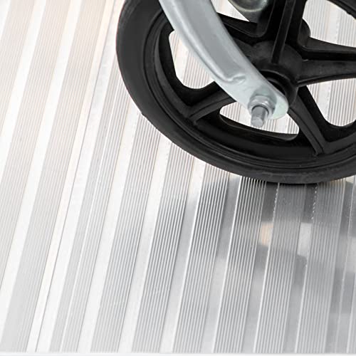 Wheelchair Ramp 6FT, Folding Aluminum Threshold Ramp with Non