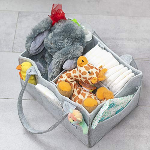 Agreat Shark Baby Diaper Caddy Nursery Storage Bin and Car Organizer