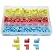 XINGYHENG 150Pcs 22-18 16-14 12-10 Gauge Nylon Spade Female Insulated Quick Disconnects Electrical Crimp Terminals Connector Assortment Set(Red Blue Yellow)