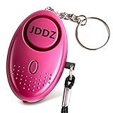 Personal Alarm, JDDZ 140 db Safe Siren Song Emergency Self Defense Protection Device Anti-Rape/Anti-Theft Security with Mini LED Flashlight for Women, Kids and Elderly (Pink)