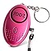 Personal Safety Alarm, JDDZ 140 db Safe Siren Song Emergency Self Defense Protection Device Anti-Rape / Anti-Theft Security With Mini LED Flashlight for Women, Kids and Elderly etc.(Pink)