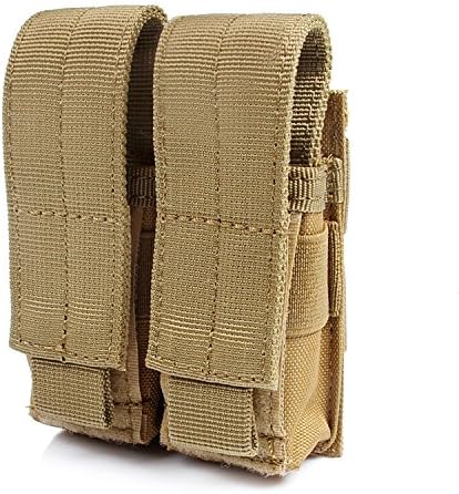 Tactical Pistol Mag Pouch (Double - Tan)