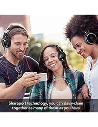 OneOdio   Auriculares de diadema para monitor estéreo DJ, sin adaptadores, con espalda cerrada, para estudio profesional y mezcla, brazos telescópicos con escala, los conductores de neodimio de 1.969 in más recientes   Brillante Finsh 1 Negro
