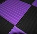 96 Pack purple/BLACK Acoustic Foam Panel Wedge Studio Soundproofing Wall Tiles 12