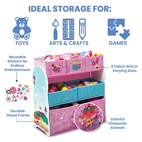 Delta Children 6 Bin Design and Store Toy Organizer Greenguard Gold