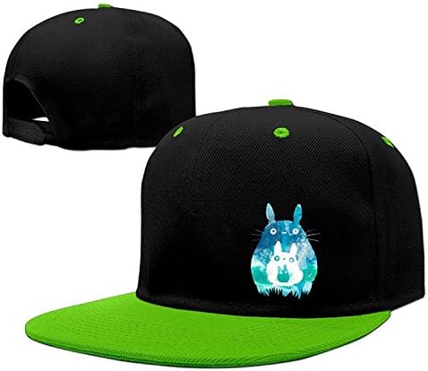 ALLHA My Neighbor Totoro Anime Cute Sports Snapback Hats Hip Hop Cap KellyGreen