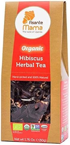 Asante Mama Premium Organic, Non-Gmo Hibiscus Herbal Tea, Healthy, Antioxidants, Juicy