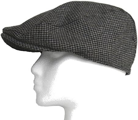 Newsboy Wool Blend Cap Paperboy Men Boy Gatsby Hipster Ivy Hat, Grey Patterned