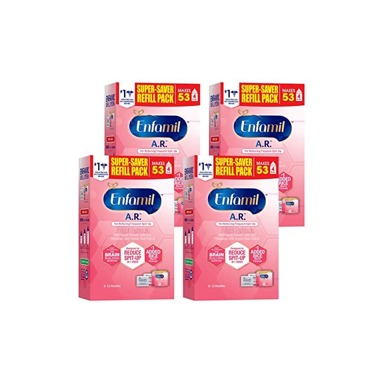 Enfamil A.R. Infant Formula, Clinically Proven to Reduce Reflux & Spit-Up in 1 Week, DHA for Brain Development…