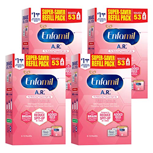 Enfamil A.R. Infant Formula, Clinically Proven to Reduce Reflux & Spit-Up in 1 Week, DHA for Brain Development…