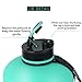 SOCOO 2.2L Water Jug Motivational Workout Fitness Bottle/BPA-Free for Gym Athletic Outdoor Plastic Sports Large Bottle 77 Ounce /45OZ/35OZ (Coating Mint, 2.2L/77OZ)