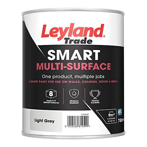 Leyland Trade Smart Multi Surface Paint 750ml Light Grey L-423340