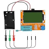 12864 Mega328 ESR Transistor Resistor Diode Capacitor Mosfet Tester w/ Test hook