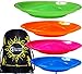 4x Spinning Plate Set (Pink/Orange/Green/Blue) High Quality CLASSIC Circus Spinning Plates + Sticks + Flames N Games Travel Bag! Great fun for Kids & Adults.