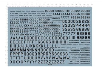 Amazon フォント Font 数字 字体 アルファベットa Z 1 9 デカール水転写式 並行輸入品 デカール 通販