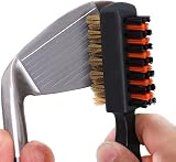 FINGER TEN Golf Club Brush Dual Sided Nylon Wire Bristles 2 Pack view 3