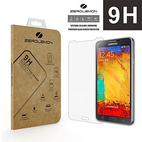 Samsung Galaxy  Note 3 Screen Protector, ZeroLemon Ultra Glass Armor - 9H Premium Tempered Glass Screen Protector for Samsung Galaxy  Note 3  [Lifetime Replacement Warranty]