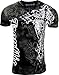 Konflic NWT Men's Giant Cross Graphic Designer MMA Muscle T-shirt L Black