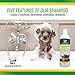 Pawsworthy Pet Shampoo, Dog Shampoo, Cat Shampoo - All Natural Pet Shampoo - Natural Ingredients, Dogs, Cats, All In One Cleaner, Conditions, Moisturizes, Deodorizes, Detangles, 16 oz