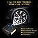 Aullsumy Portable Car Air Compressor Pump DC 12V 150 PSI Auto Digital Gauge Tire Inflator for Car,Bicycle,Motorcycle,Sports Balls