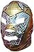 Deportes Martinez Lucha Libre Mexican Wrestling Pro-Fit Lycra Luchador Mask Adult Size (Dr Wagner Golden Silver)