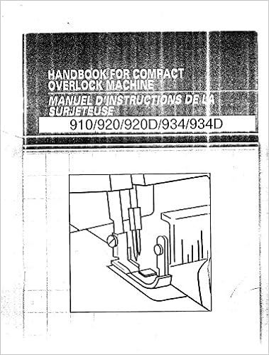 Brother 910 920 920D 934D 934 Overlock 