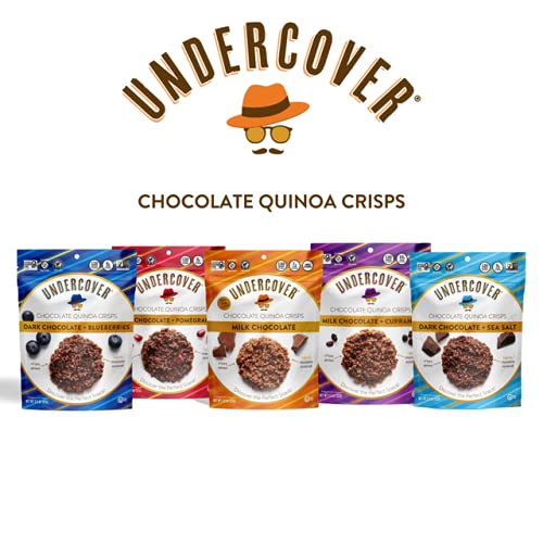 UNDERCOVER CHOCOLATE QUINOA CRISPS DARK CHOCOLATE + BLUEBERRIES 8
