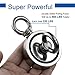 DIYMAG Double Sided Neodymium Fishing Magnet, Combined 660lbs(300KG) Pulling Force, Super Strong Fishing Magnet, Diameter 2.36inch (60mm), Perfect for Retrieving in River and Magnetic Fishing