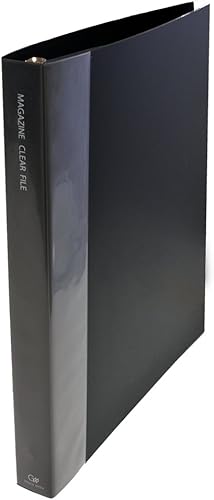 Amazon Co Jp グリーンウィーク 雑誌 切り抜き マガジン クリア ファイル 変形ワイド 30穴リング クリアポケットリフィル26枚付属 黒 ホビー