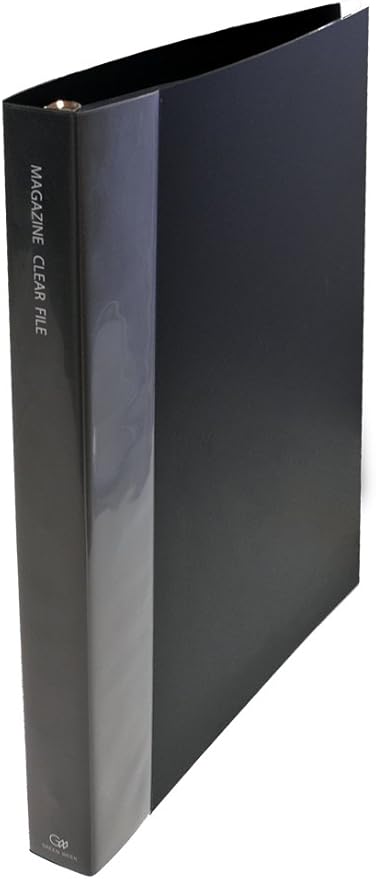 Amazon Co Jp グリーンウィーク 雑誌 切り抜き マガジン クリア ファイル 変形ワイド 30穴リング クリアポケットリフィル26枚付属 黒 文房具 オフィス用品