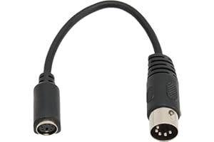 5 Pin DIN Male to 6 Pin Mini DIN Female Keyboard Adapter, PS/2 to at Keyboard Cable Adapter, PS/2 Keyboard Mouse Converter Ca