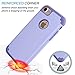 Tekcoo for iPhone 8 Case, Tekcoo iPhone 7 Cute Case, [Tbaron Series] Bumper Case Shock Absorbing Hard Hybrid Slim Thin Cute Cover [Scratch Proof] Plastic Shell + TPU Rubber Inner [Lavender]