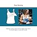 Classic Pump&Nurse all-in-one Nursing Tank with built in hands-free pumping bra - Black, L
