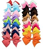 MrSleeper Boutique Hair Bows Girls Kids Children Alligator Clip Grosgrain Ribbon Headbands, 20 pieces