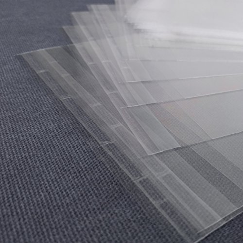 Becko 5.25 x7.4 Inch Clear Envelope Cello Bags with Adhesive Closure for Keeping Letter/Jewelry/Small Parts - 100 Packs